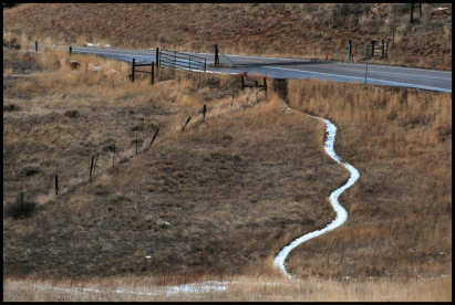 Snow in Bike Trail