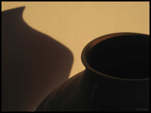 Pot and Morning Shadow