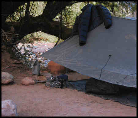 Camp at Hermit Rapid