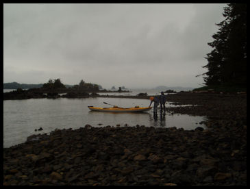 Kayak on a Dreary Day