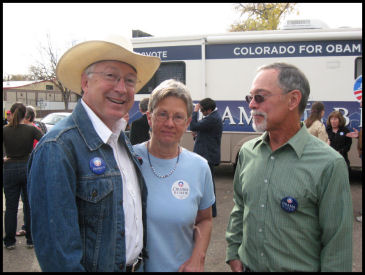 Colorado Senator Ken Salazar (on left)